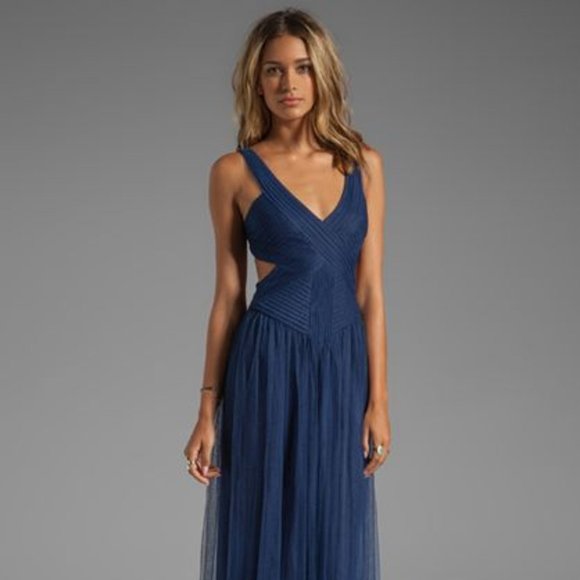 BCBGMaxAzria Blue Maxi Dress - Picture 2 of 7